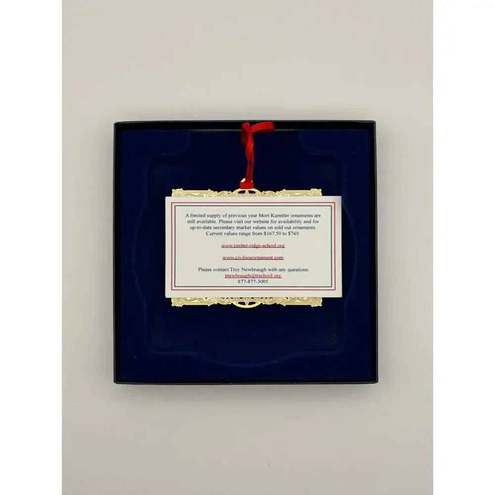 Mort Kunstler 2009 Brief Encounter #2356 Civil War Christmas Ornament